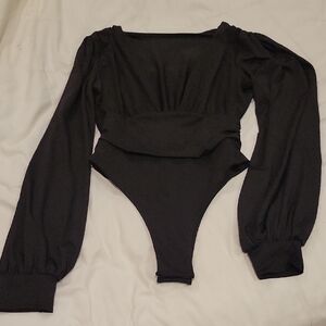 Black Long Sleeve Bodysuit